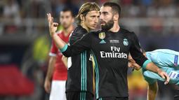 Dani Carvajal bernasib sama dengan rekannya Isco, Dani akan memperpanjang kontrak bersama Los Blancos hingga 2022. (AFP/Dimitar Dilkoff)