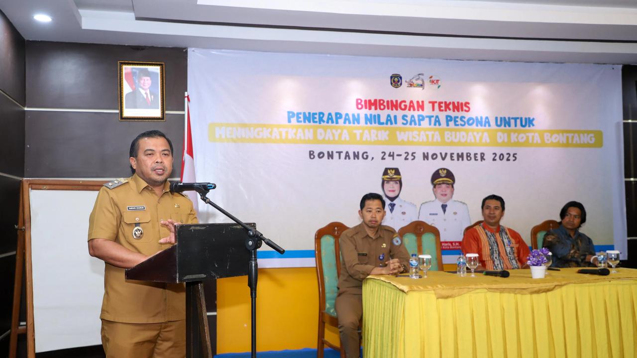 Pelatihan Penerapan Nilai Sapta Pesona yang digelar Dinas Pemuda, Olahraga dan Pariwisata (Dispopar) Kota Bontang di Hotel Bintang Sintuk