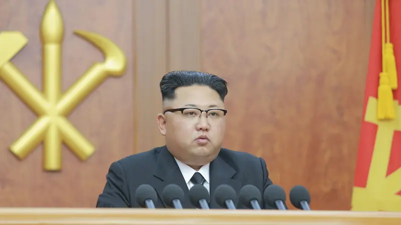 Kim Jong-un menyampaikan pidato tahun baru di Pyongyang