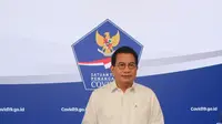 Juru Bicara Satgas Penanganan COVID-19 Wiku Adisasmito saat konferensi pers di Media Center COVID-19, Graha BNPB, Jakarta pada Kamis, 2 Juni 2022. (Dok Satgas Penanganan COVID-19)