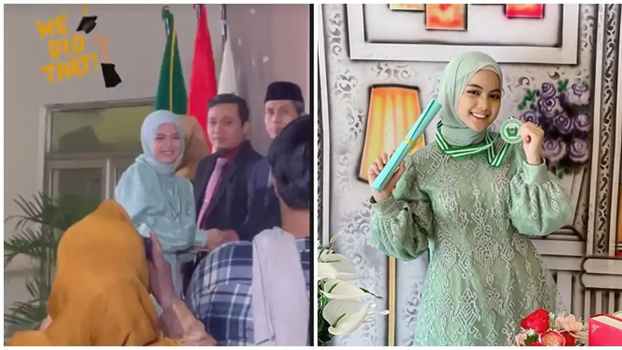 6 Momen Kelulusan Putri DA 4 dari SMA, Penuh Bahagia