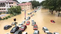 Banjir melanda Penang, Malaysia pasca-hujan deras yang mengguyur Kamis 14 September 2017 (The Malay Online/KE Ooi)