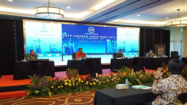 Rapat Umum Pemegang Saham Tahunan (RUPST) PT PP pada Kamis (4/6)