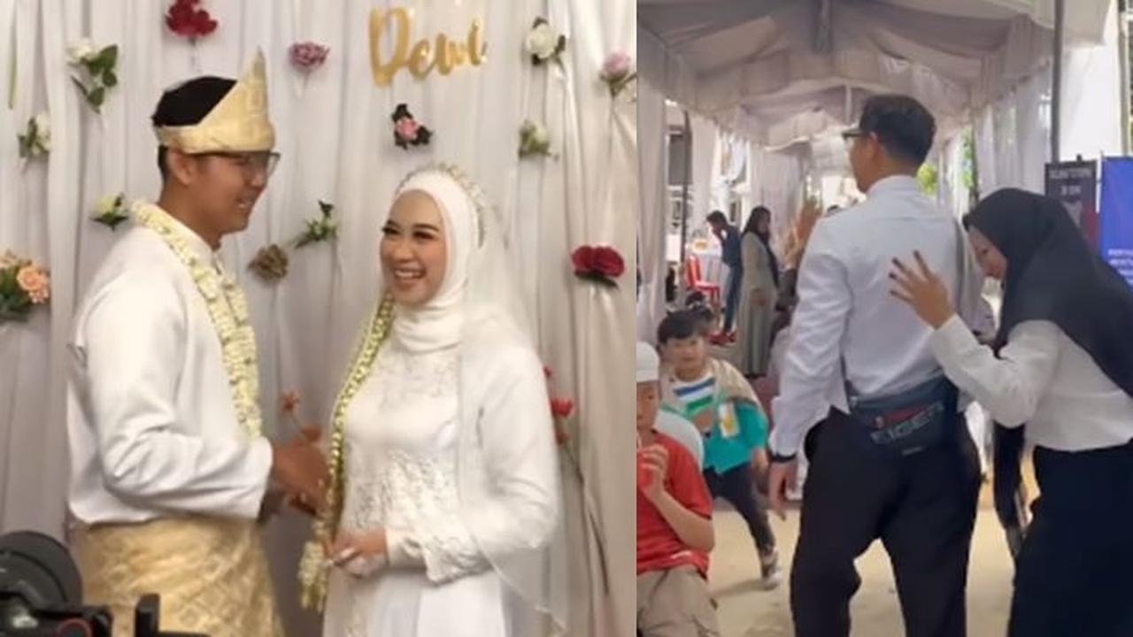 Uniknya Pernikahan Sejoli, Acara Belum Beres Tamu Masih Banyak Malah Langsung Pergi Ikut Tes CPNS
