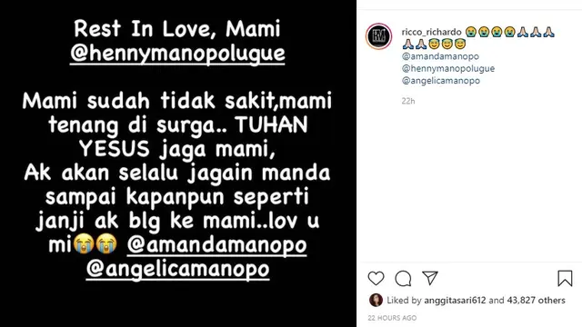 Amanda Manopo (Foto: Instagram/@ricco_ricardo)
