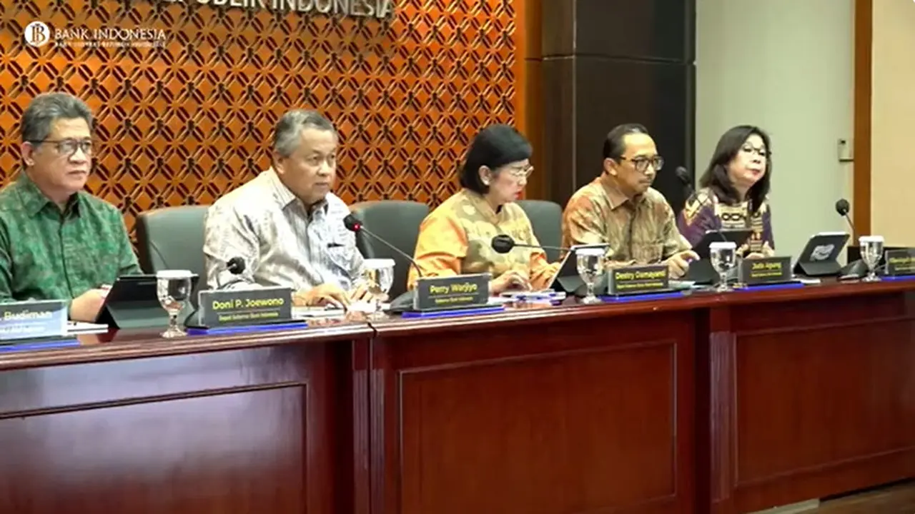 Gubernur Bank Indonesia Perry Warjiyo dalam konferensi pers Hasil Rapat Dewan Gubernur Bulan November 2023, dikutip Kamis (23/11/2023).