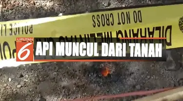 Menurut keterangan warga, di sekitar tempat munculnya api muncul hawa panas dalam beberapa hari terakhir.