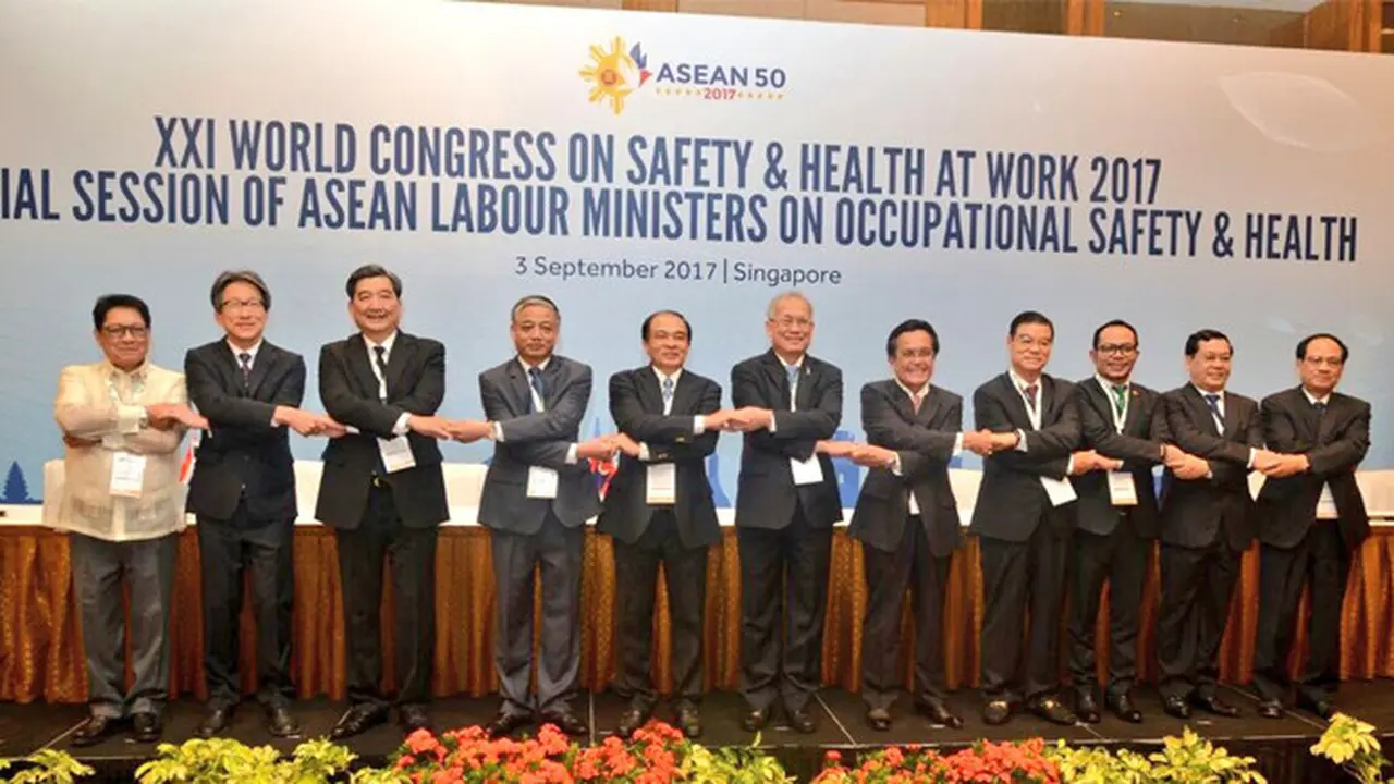 Menteri-Menteri Tenaga Kerja ASEAN Tandatangani 10 Kesepakatan Soal K3