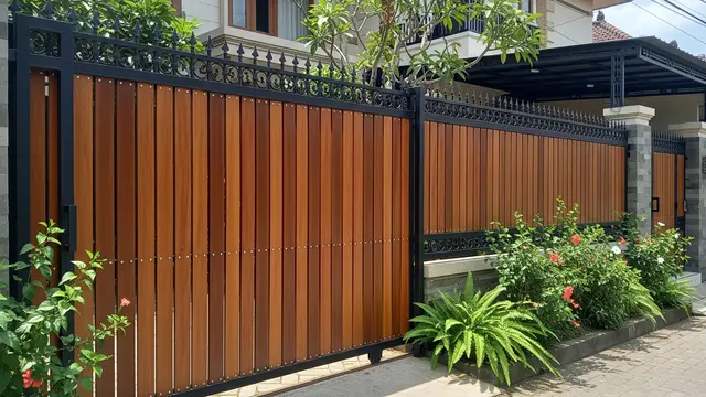 Merasa Rumah Kurang Aman? 10 Model Pagar Besi Tinggi Kombinasi Kayu Ini Bisa Dicoba
