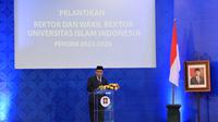 Fathul Wahid, Guru Besar Bidang Ilmu Sistem Informasi UII ini kembali melanjutkan kepemimpinannya sebagai Rektor UII setelah sebelumnya mengemban amanah untuk periode 2018 sampai 2022.
