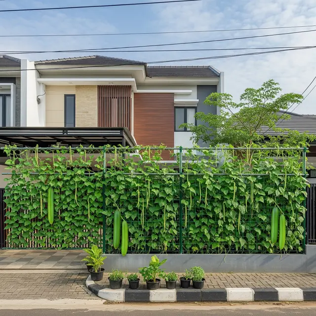 Desain Pagar Hijau Produktif