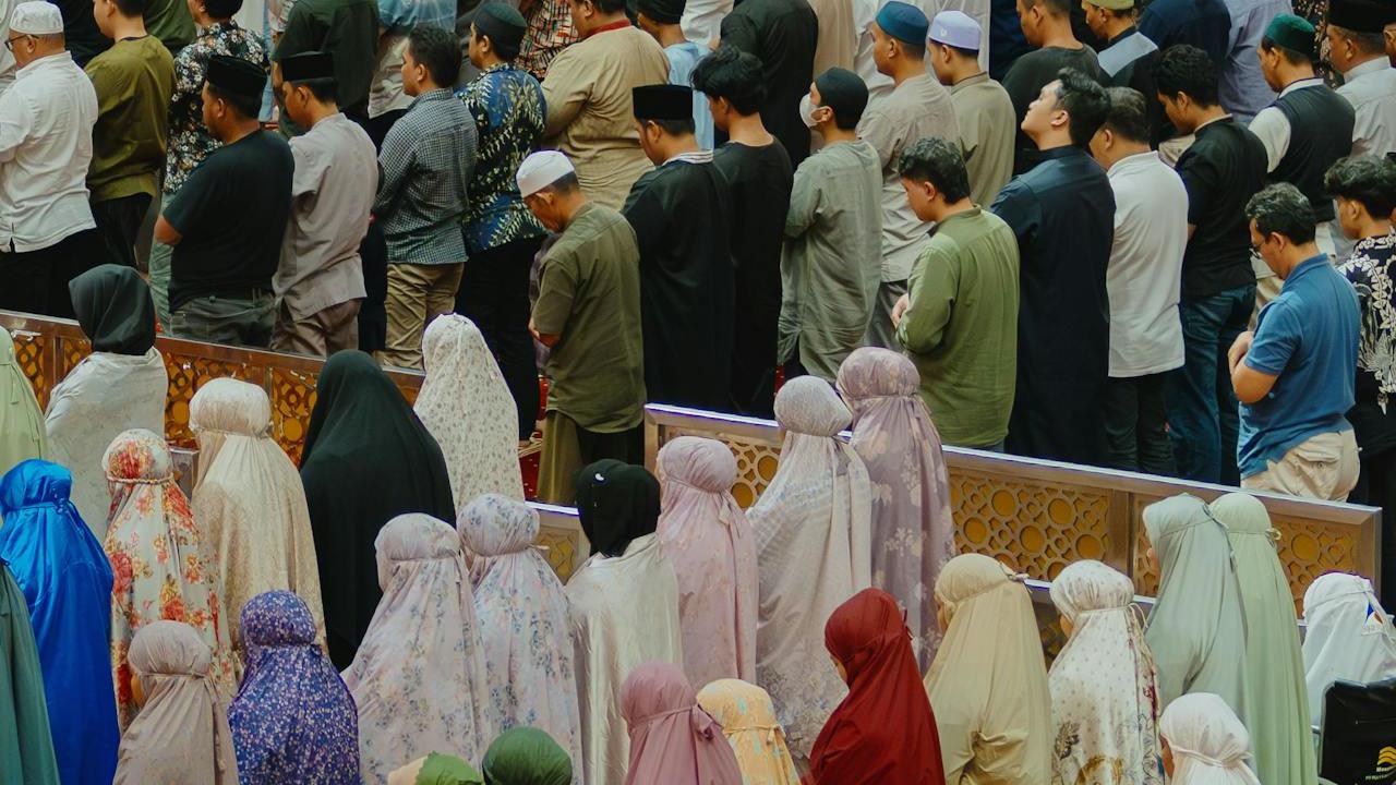 Ilustrasi Sholat Idul Adha Berjamaah