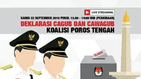 Saksikan Live Streaming Deklarasi Penantang Ahok-Djarot