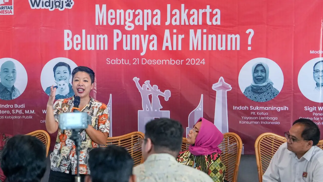 Diskusi Publik ‘Mengapa Jakarta Belum Punya Air Minum?’ yang digelar di Kroma, Jakarta Selatan, Sabtu (21/12/2024) (Istimewa)
