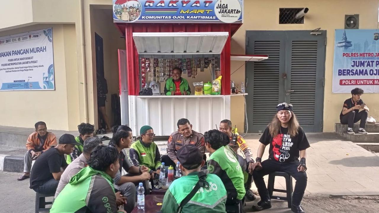 Polres Jakpus Bikin Warung dan Bengkel untuk Ojol Kamtibmas