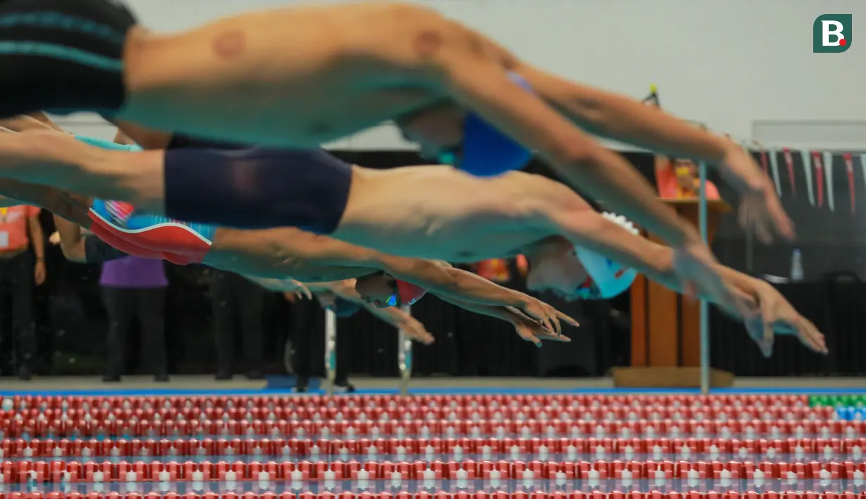 Kejurnas ini merupakan seleksi bagi Tim Akuatik Indonesia untuk SEA Age Group Championships ke-48 yang akan berlangsung di Malaysia pada November 2026 dan seleksi kejuaraan kelompok umur Asia. (Bola.com/Bagaskara Lazuardi)
