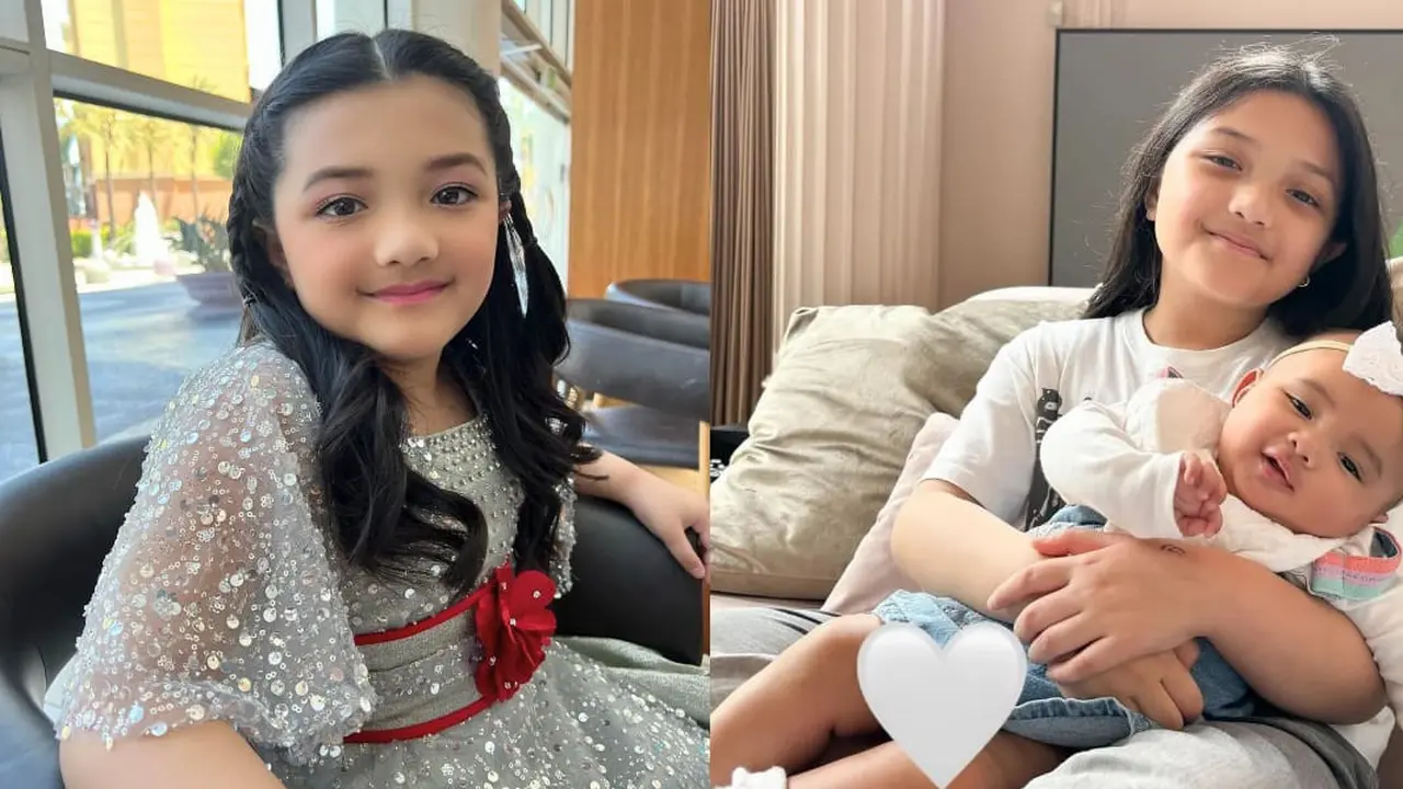 Potret Arsy saat momong Baby Azura (Sumber: Instagram/@quenarsy)