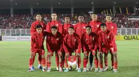 Timnas Indonesia U-20 saat bersua Yaman pada Kualifikasi Piala Asia U-20 hari Minggu (29/09/2024). (Muhammad Iqbal Ichsan/Bola.com)