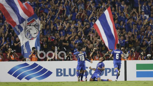 Selebrasi Timnas Thailand