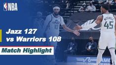 Berita video highlights kekalahan Golden State Warriors dari Utah Jazz 108-127, di mana Stephen Curry melampaui rekor legenda NBA, Reggie Miller, dalam laga tersebut, Minggu (24/1/2021) siang hari WIB.