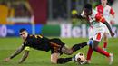 Kekalahan ini membuat Roma kehilangan puncak klasemen Grup G Liga Europa. (AP Photo/Petr David Josek)
