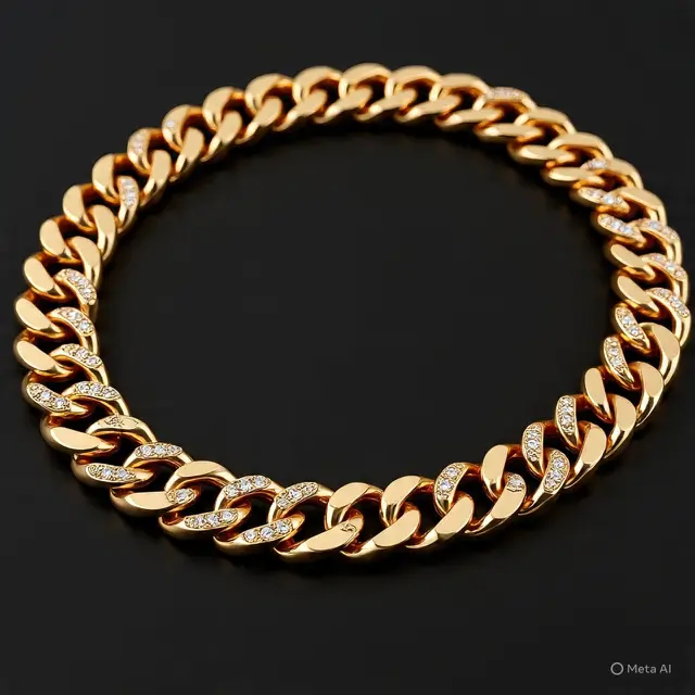Model Gelang Rantai Emas London Terbaru