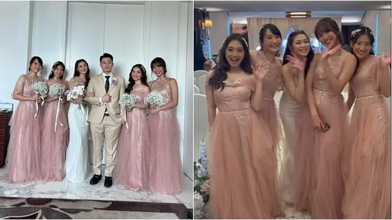 7 Potret Eks Member JKT48 di Resepsi Pernikahan Jessica Veranda, Jadi Bridesmaid