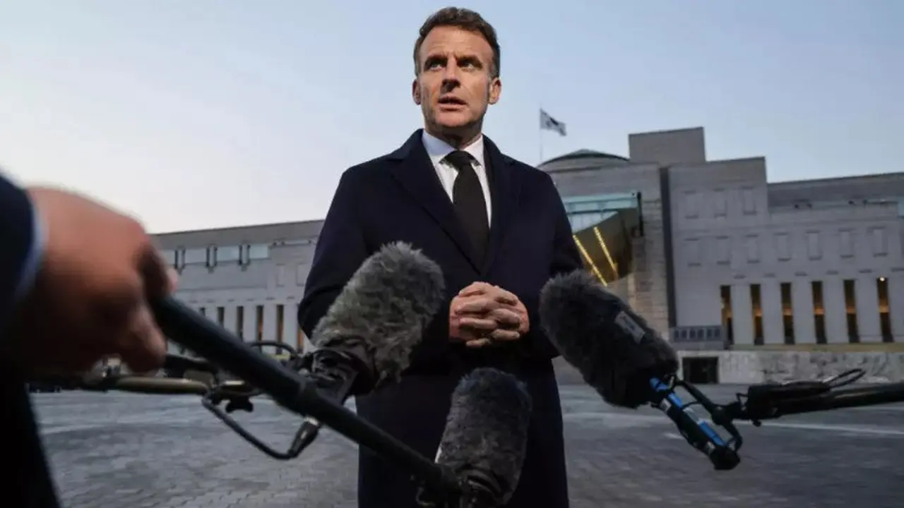 Presiden Prancis Emannuel Macron saat berada di Seoul, Korea Selatan, pada 2 April 2026.