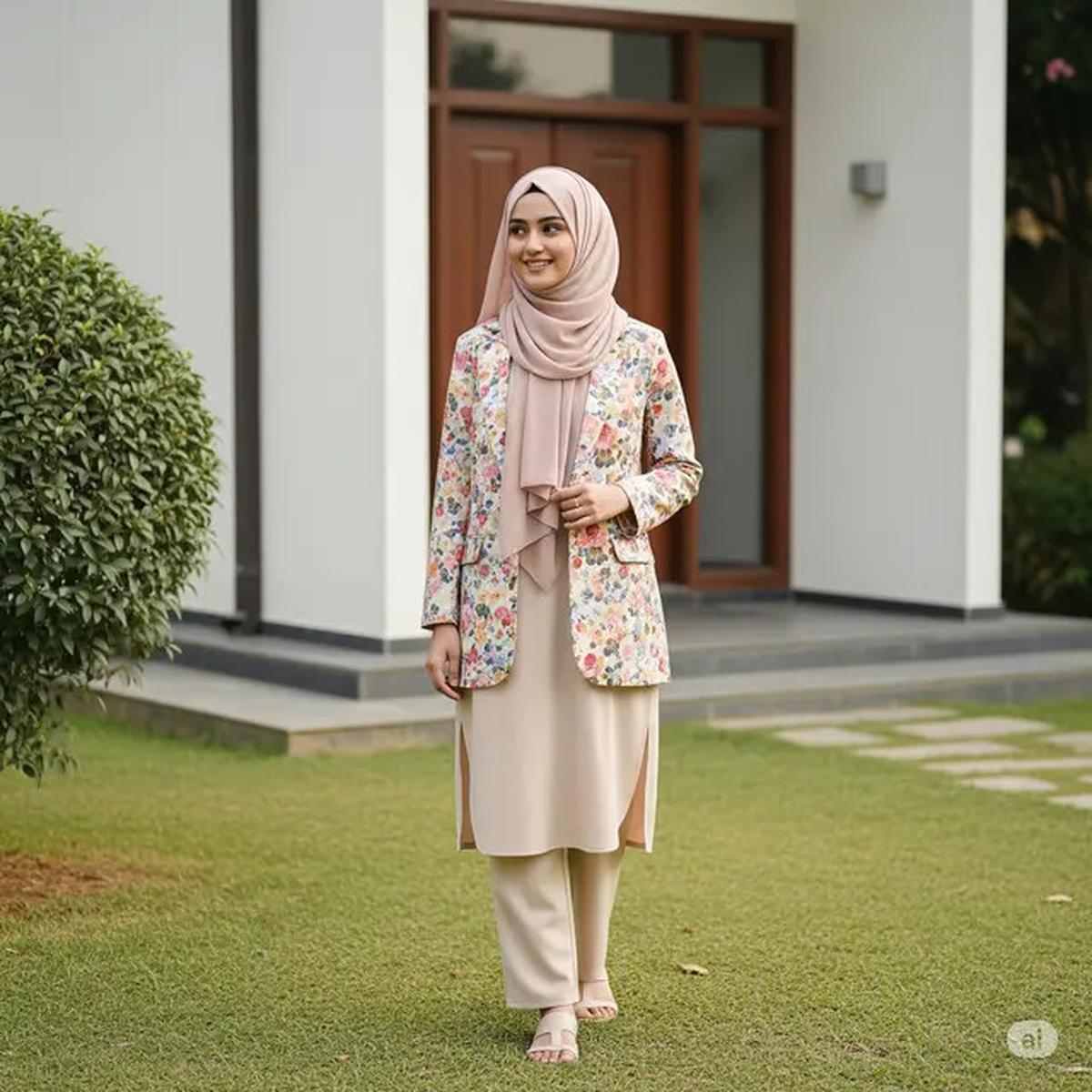 8 Ide Mix and Match Tunik, Blazer, dan Hijab untuk Tampil Elegan di Berbagai Acara