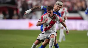 Duel Rayo Vallecano vs Strasbourg di semifinal UEFA Confrence League 2025/2026, Jumat (1/5/2026) (AP Photo/Manu Fernandezl)