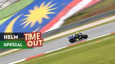 Valentino Rossi bakal tampil menggunakan helm unik hasil karya perancang Italia, Aldo Drudi, pada tes privat MotoGP di Sepang, Malaysia.