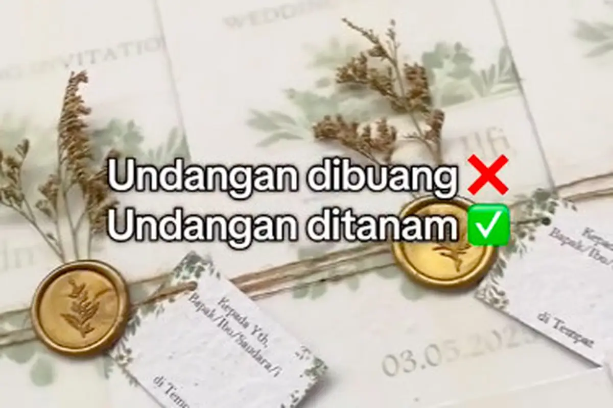 Unik dan Ramah Lingkungan, Undangan Pernikahan Ini Bisa Tumbuh Jadi Tanaman