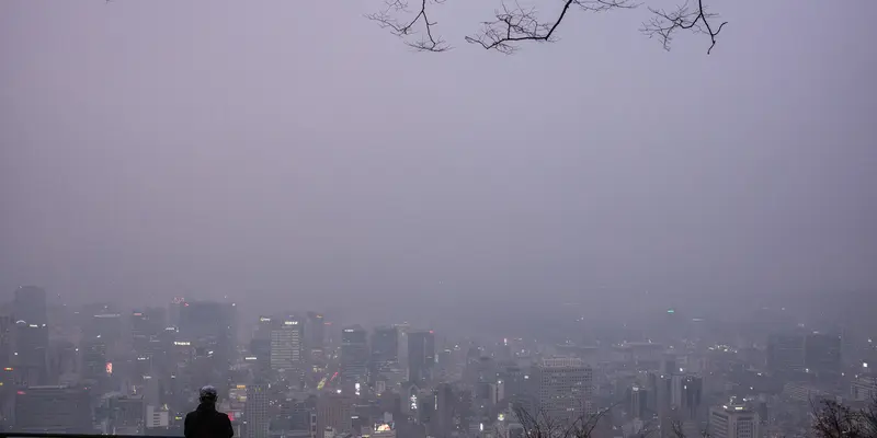 Kabut Tebal Selimuti Seoul