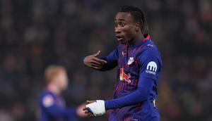 Yan Diomande memilih tetap tenang ditengah gembornya rumor transfer dirinya. (AFP)