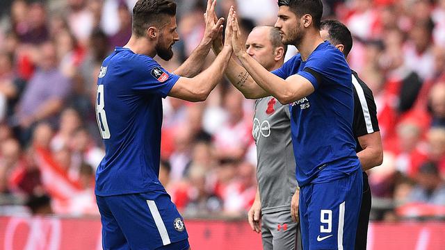 Alvaro Morata, Olivier Giroud, Chelsea