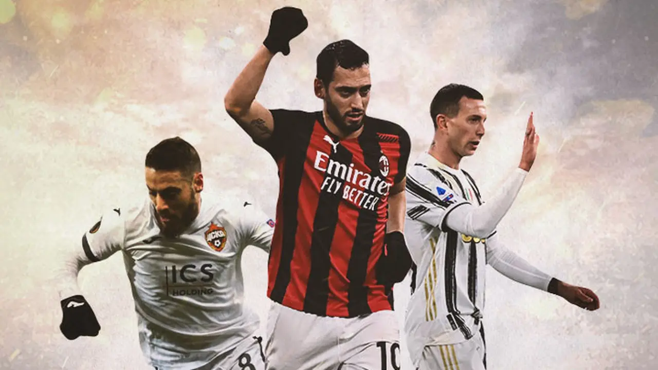 Ilustrasi - Nikola Vlasic, Hakan Calhanoglu, Federico Bernardeschi