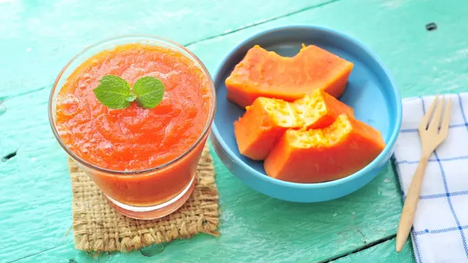buah pepaya segar