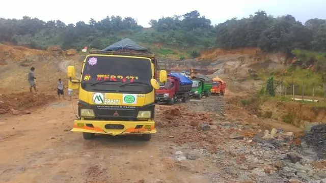 Penambangan galian C di Kabupaten Maros sejak lama berlangsung (Liputan6.com/ Eka Hakim)