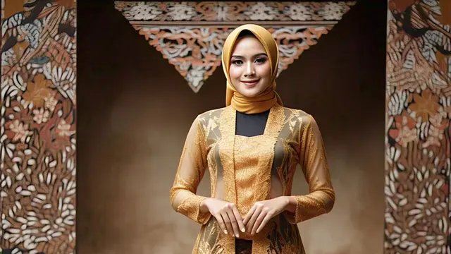 Rekomendasi Kebaya Modern Kubaru Brokat dengan Rok Lilit/Nurul Diva Kautsar via Meta AI