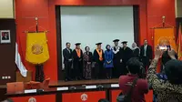 Politisi PAN, Wahyuni Refi Setya Bekti berhasil meraih gelar doktor di bidang ilmu politik di Universitas Indonesia. (Istimewa)