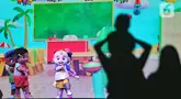 Sejumlah karakter dalam serial CoComelon tampil menghibur anak-anak dalam drama musikal CoComelon Live: Sing-A-Long yang digelar di Ballroom Pullman Central Park, Jakarta, pada Sabtu (10/5/2025). (Liputan6.com/Angga Yuniar)
