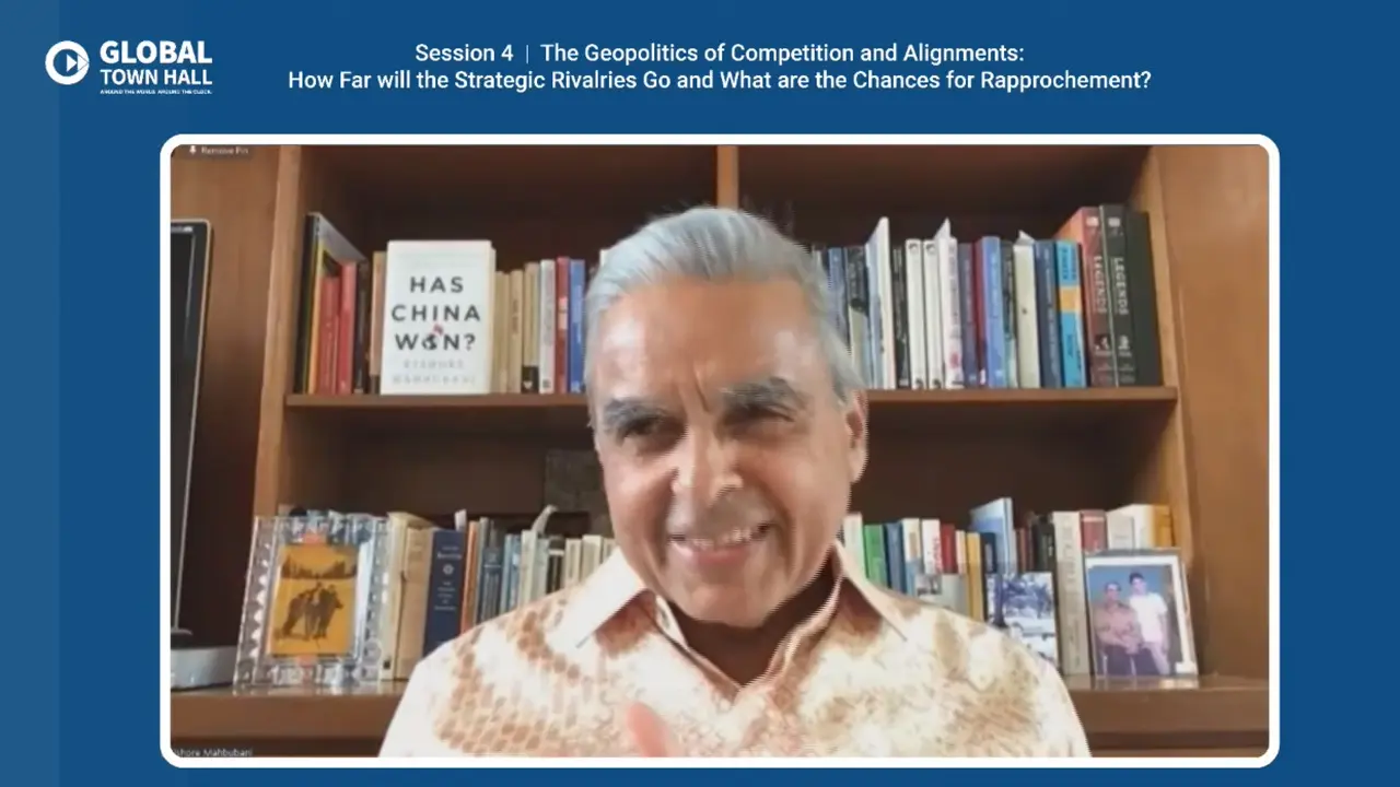 Prof. Kishore Mahbubani dari National University of Singapore (NUS) di Global Town Hall 2021.