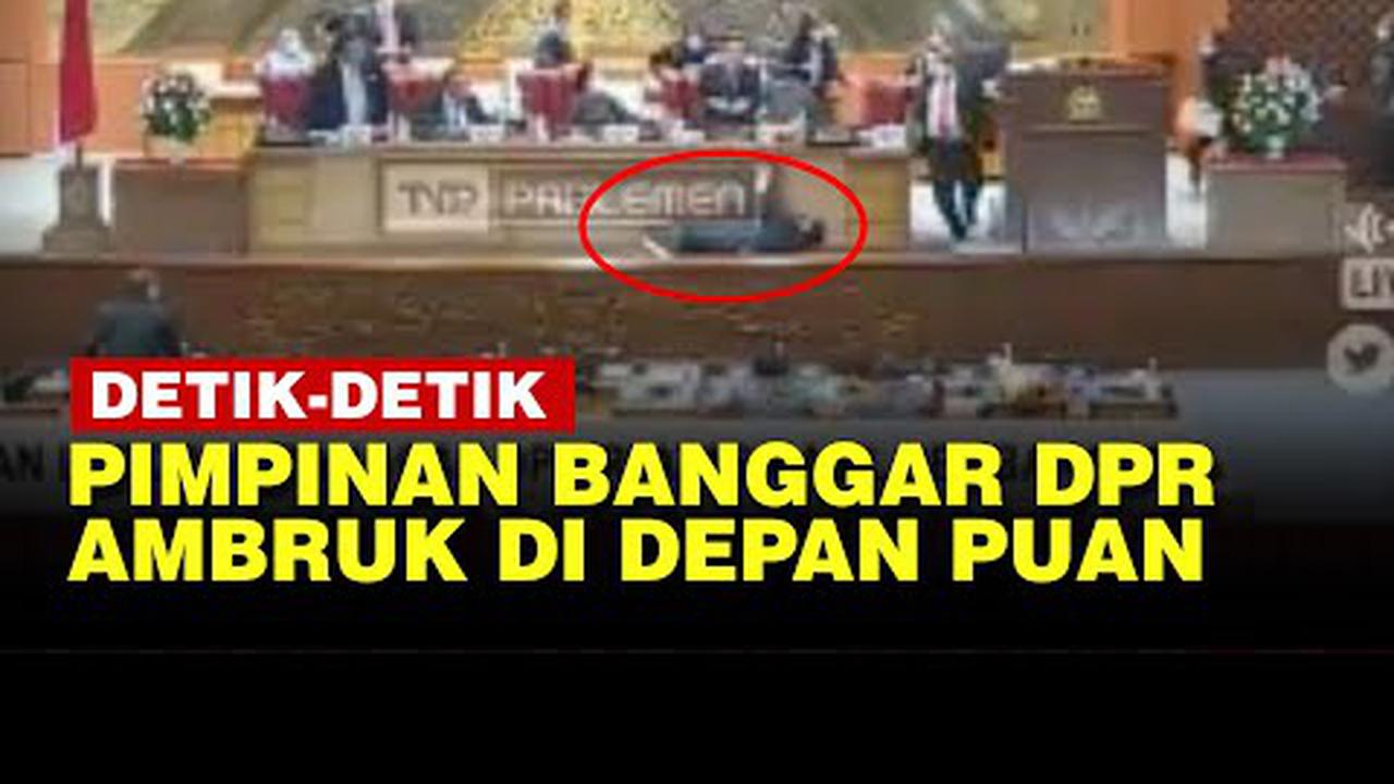 VIDEO: Pimpinan Banggar DPR Jatuh Usai Serahkan Laporan ke Puan saat Rapat
