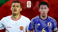 Kualifikasi Piala Dunia 2026 - Timnas Indonesia Vs Jepang - Duel Kapten: Jay Idzes Vs Wataru Endo (Bola.com/Adreanus Titus)