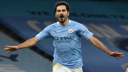 Ilkay Gundogan. Gelandang Jerman berusia 31 tahun ini telah mencetak total 31 gol di Liga Inggris sejak Pep Guardiola membesut Manchester City pada awal musim 2016/2017. Gundogan sendiri didatangkan dari Borussia Dortmund berbarengan dengan kehadiran Pep Guardiola. (AFP/Pool/Rui Vieira)