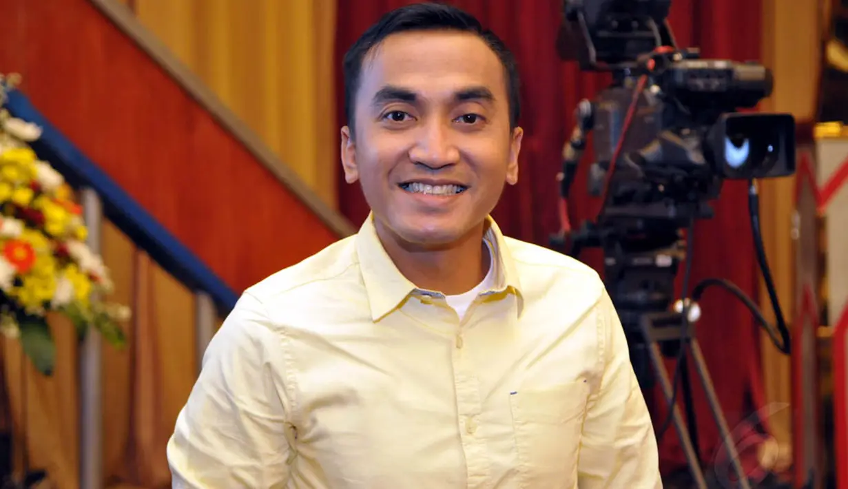 Mantan suami dari presenter TV Sandrina Malakiano ini ingin mencari calon presiden dan wakil presiden yang bisa memberikan suri tauladan. (Liputan6.com/Panji Diksana) 
