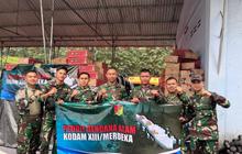 Wujud Solidaritas, Kodam Merdeka Kembali Salurkan Bantuan Ikan Kaleng dan Biskuit untuk Korban Bencana Sumatera