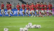 Official training Timnas Indonesia jelang&nbsp;pertandingan melawan China di SUGBK, Jakarta, Rabu (4-6-2025). (Bola.com/Bagaskara Lazuardi)