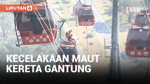 VIDEO: Ngeri, Insiden Maut Kereta Gantung Tabrak Tiang di Turki