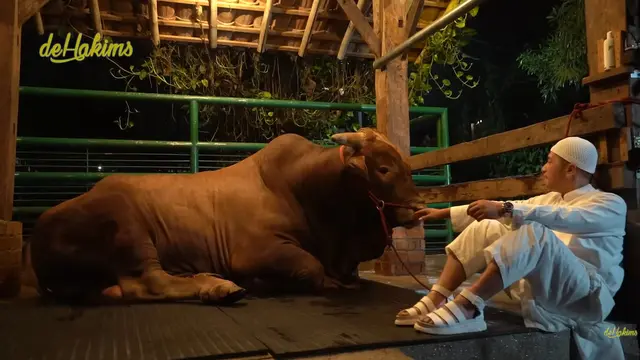 Presenter Irfan Hakim Kembali Berkurban di Hari Raya Idul Adha 2023. Seperti Tahun-Tahun Sebelumnya, Idul Adha Kali Ini Irfan Tidak Absen Memperkenalkan Sapi Kurban Terbaru yang Diberi Nama Wariso. [Instagram/irfanhakim75]